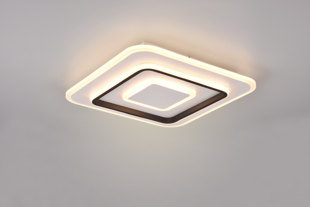 Plafoniera Jora, RL, 40x40x6 cm, 46W, 1x SMD, metal, alb mat - imagine 7